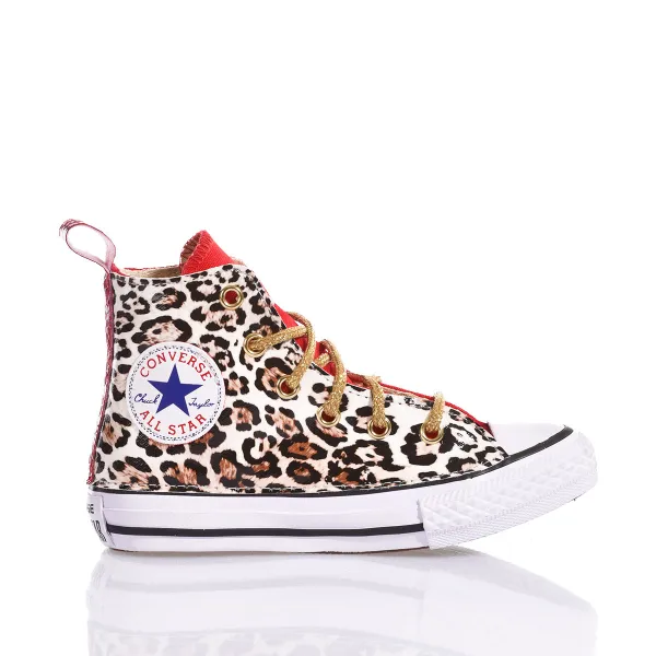 Converse Junior Red Leopard converse