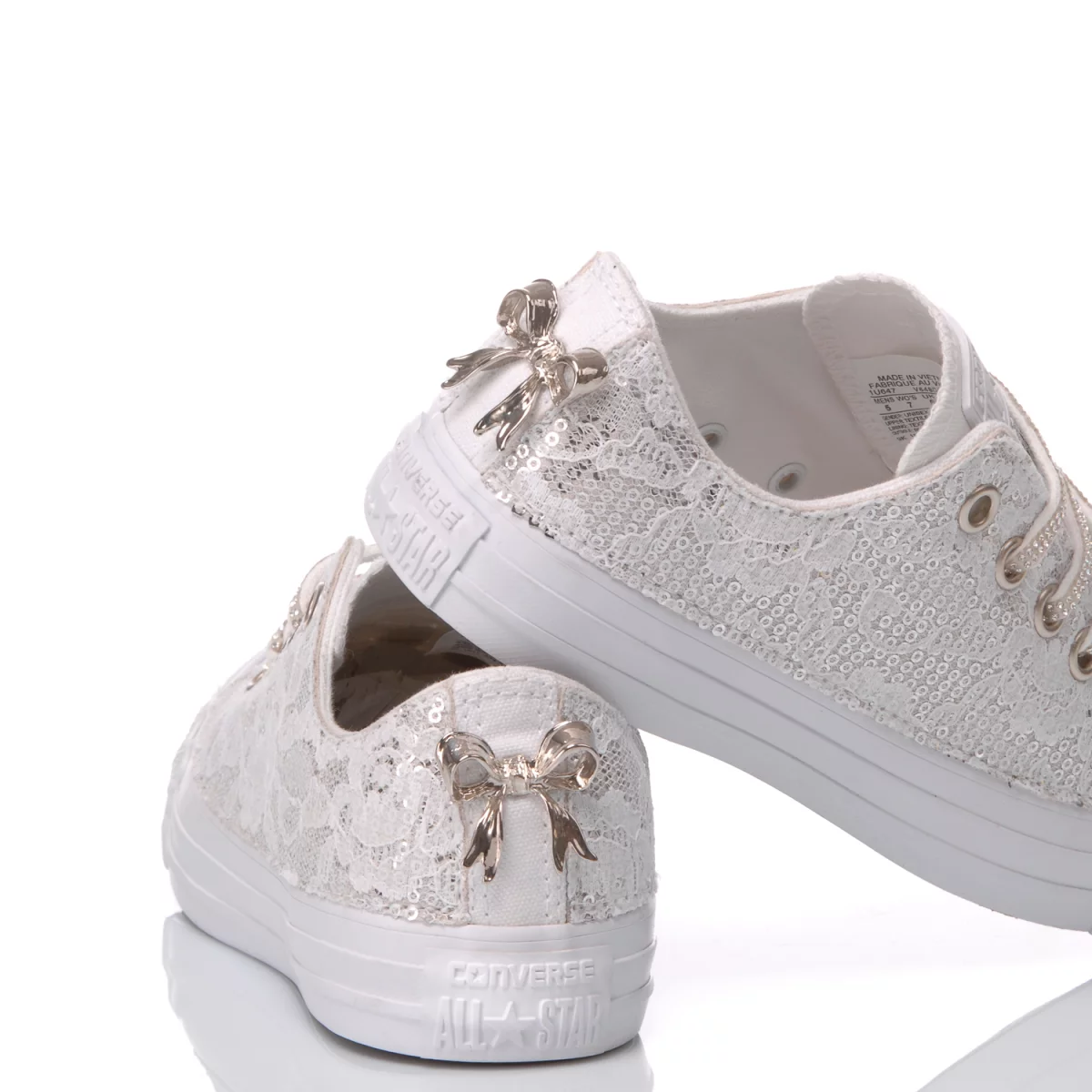 Converse Ox Glamour White Low Top koronka