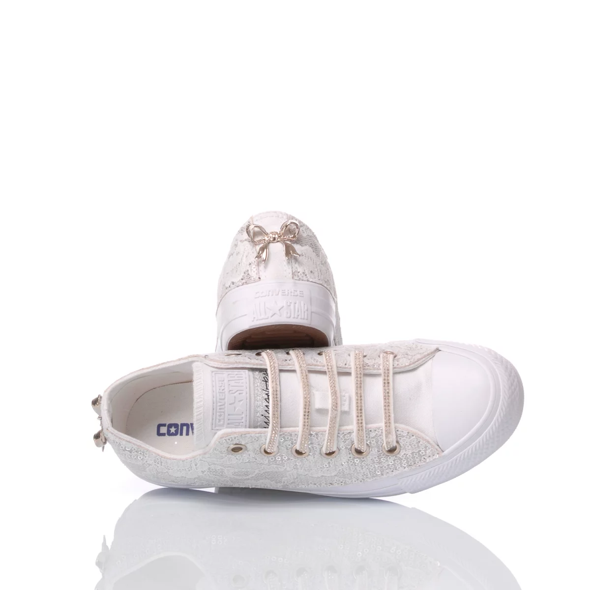 Converse Ox Glamour White Low Top koronka