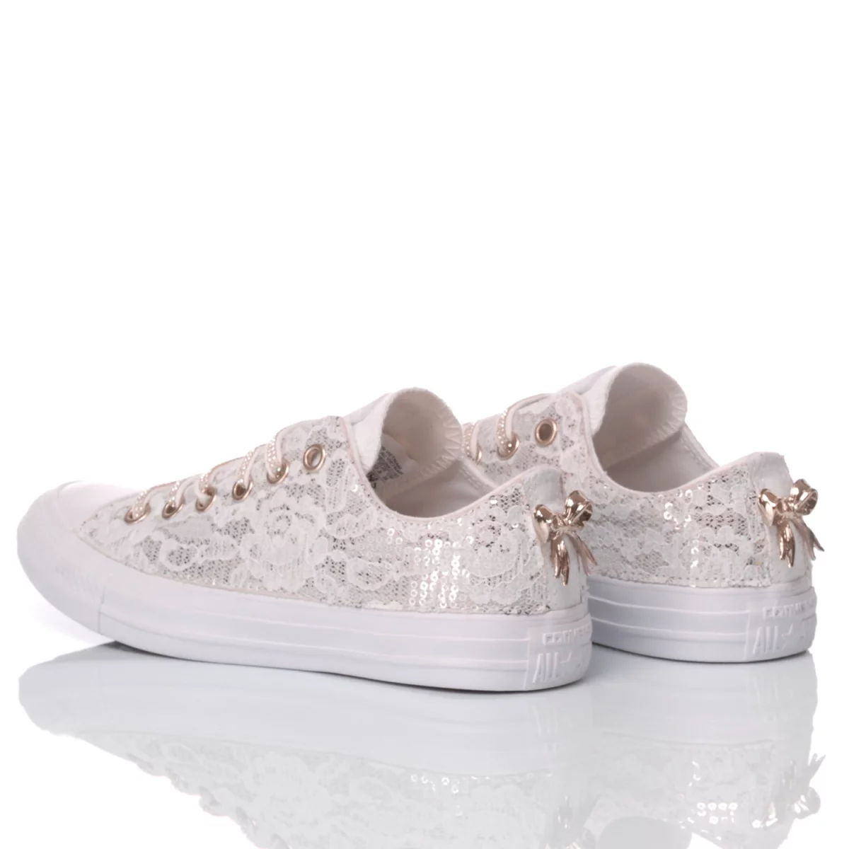 Converse Ox Glamour White Low Top koronka