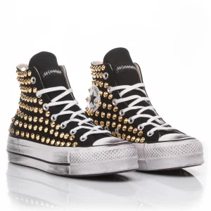 Converse Platform Black Gold Tachuelas