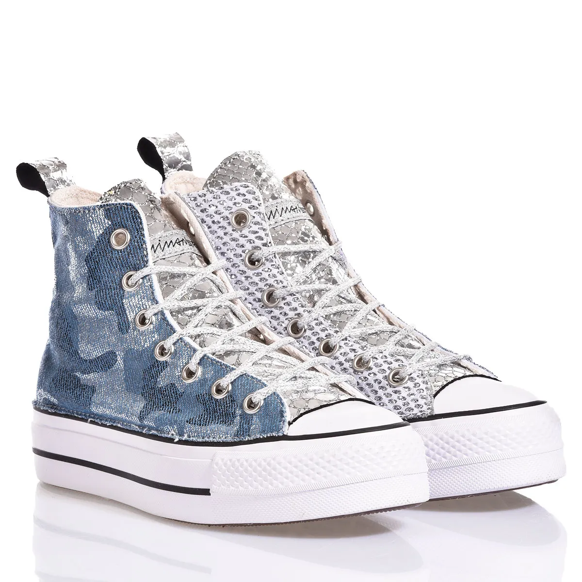 Converse Platform Denim Camo High Top Animalier