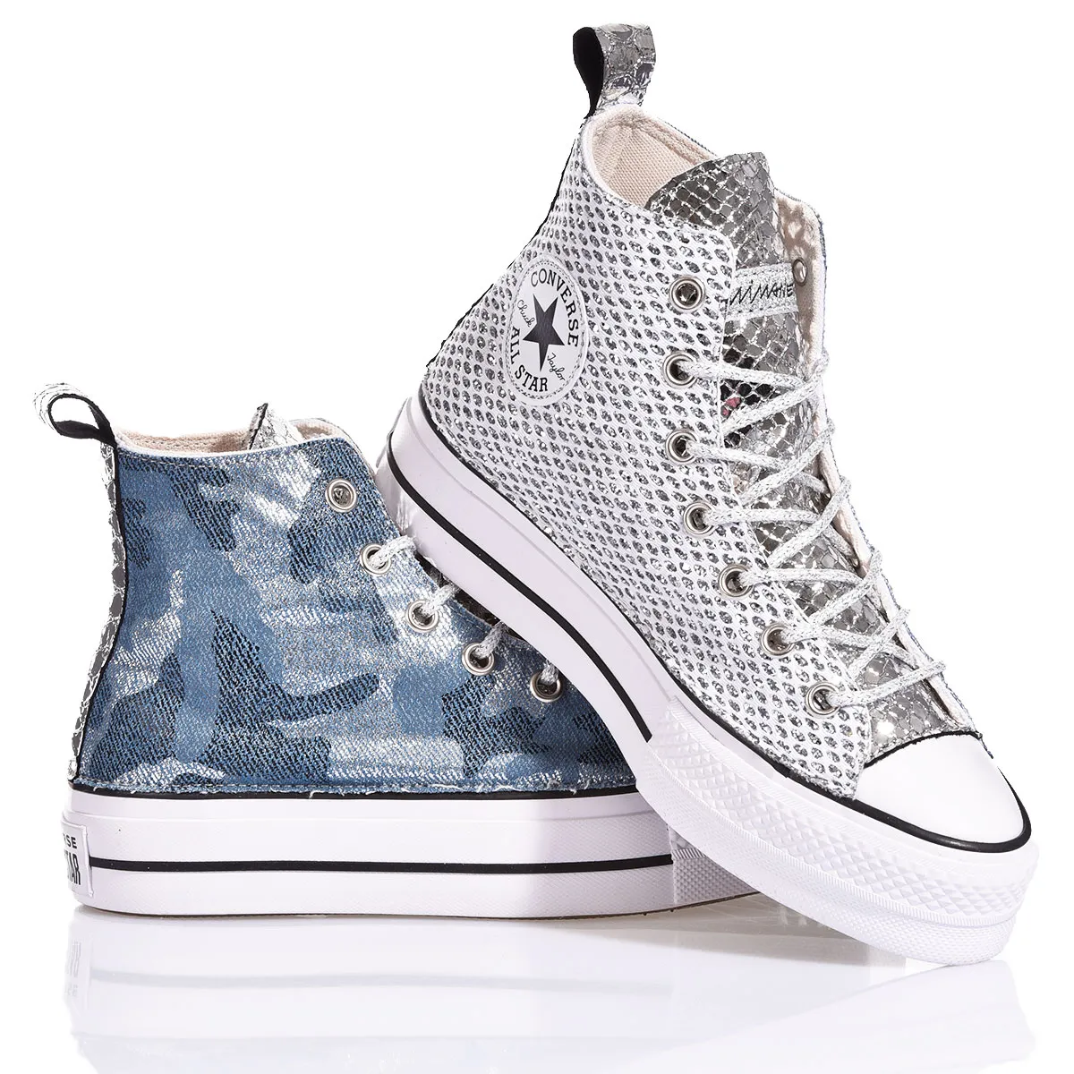 Converse Platform Denim Camo High Top Animalier