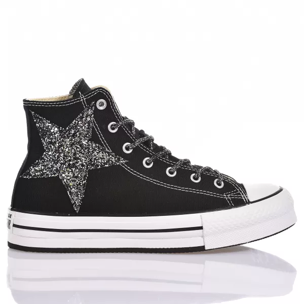 Converse Platform Eva Black Stars converse-platform-eva-black-stars