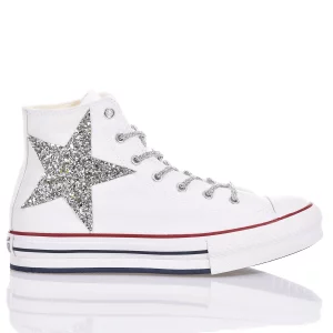 Converse Platform Eva White Stars