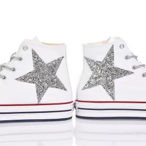 Converse Platform Eva White Stars