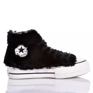 Converse Platform Fluffy Black