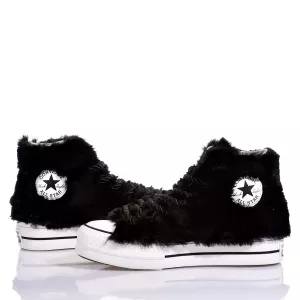 Converse Platform Fluffy Black