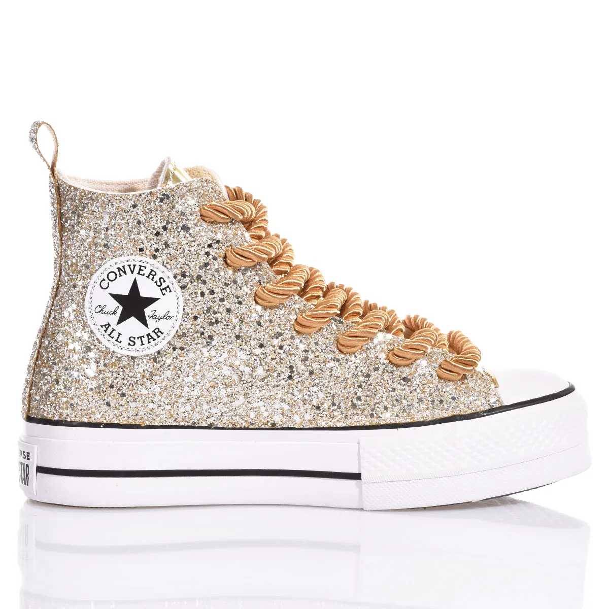 Converse Platform Glitter Star Platform Glitter