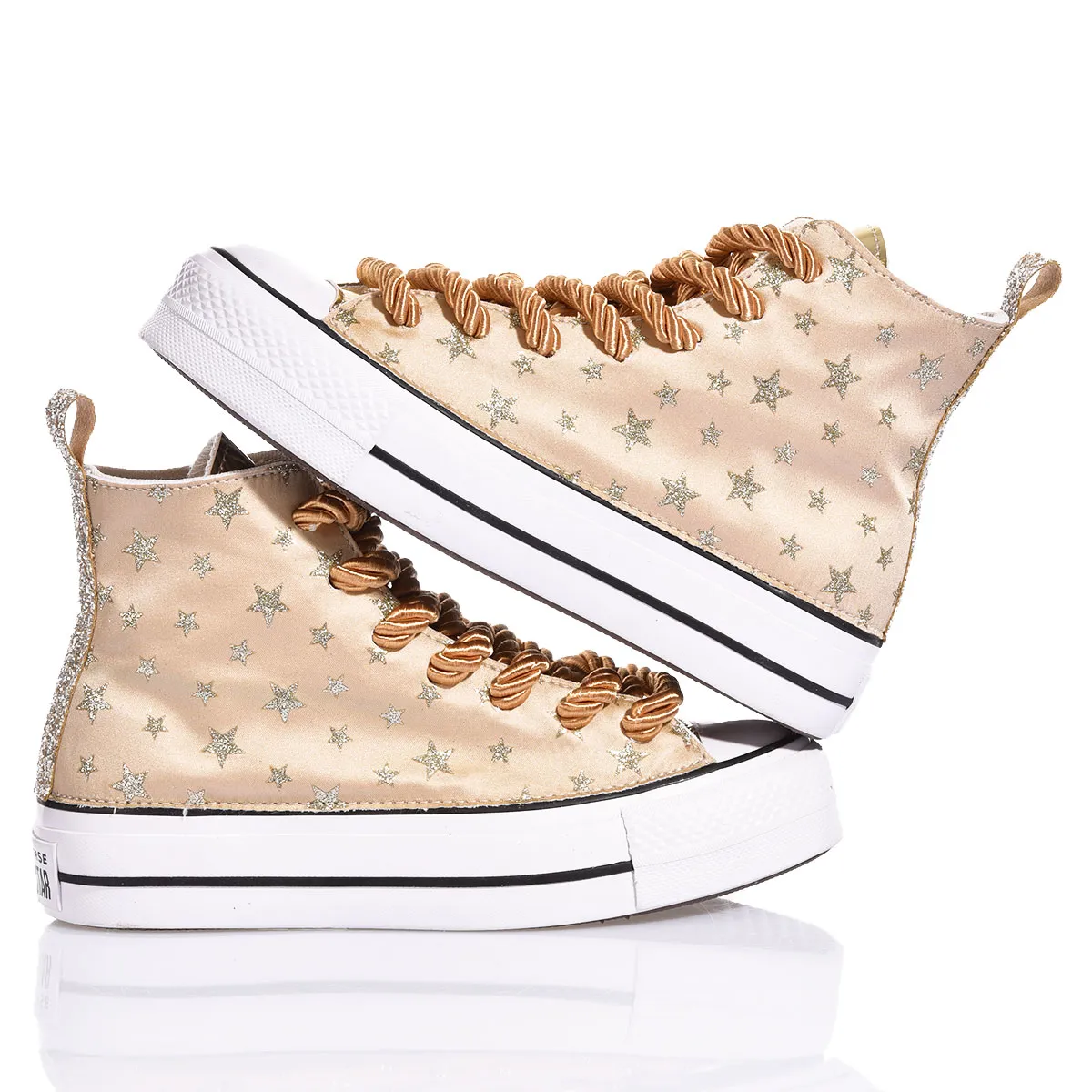 Converse Platform Glitter Star Platform Glitter