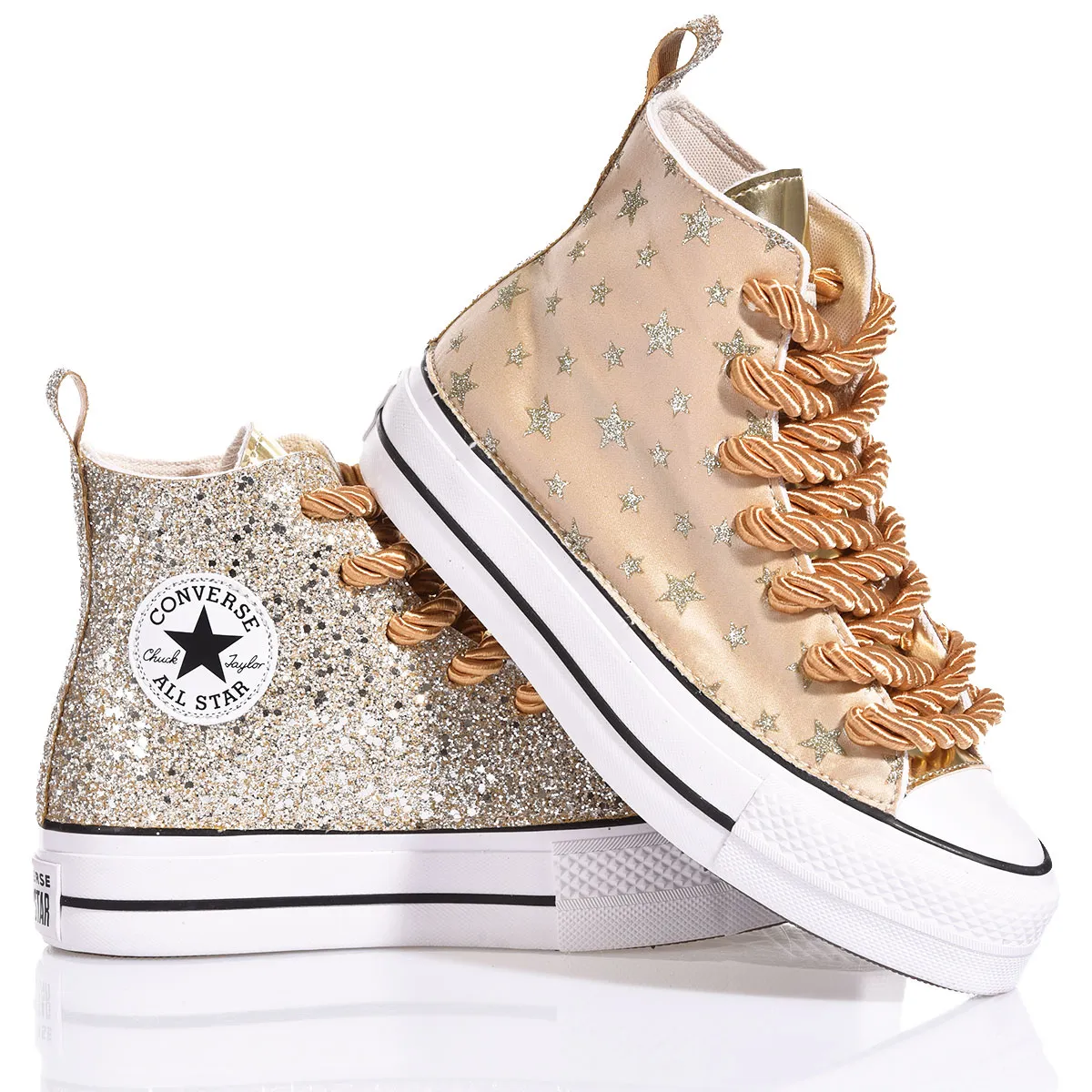 Converse Platform Glitter Star Platform Glitter