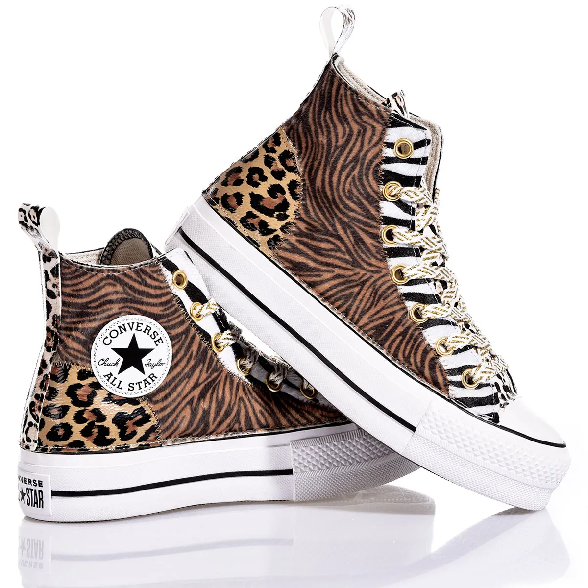 Converse Platform Jungle Mix Plateforme Animalier