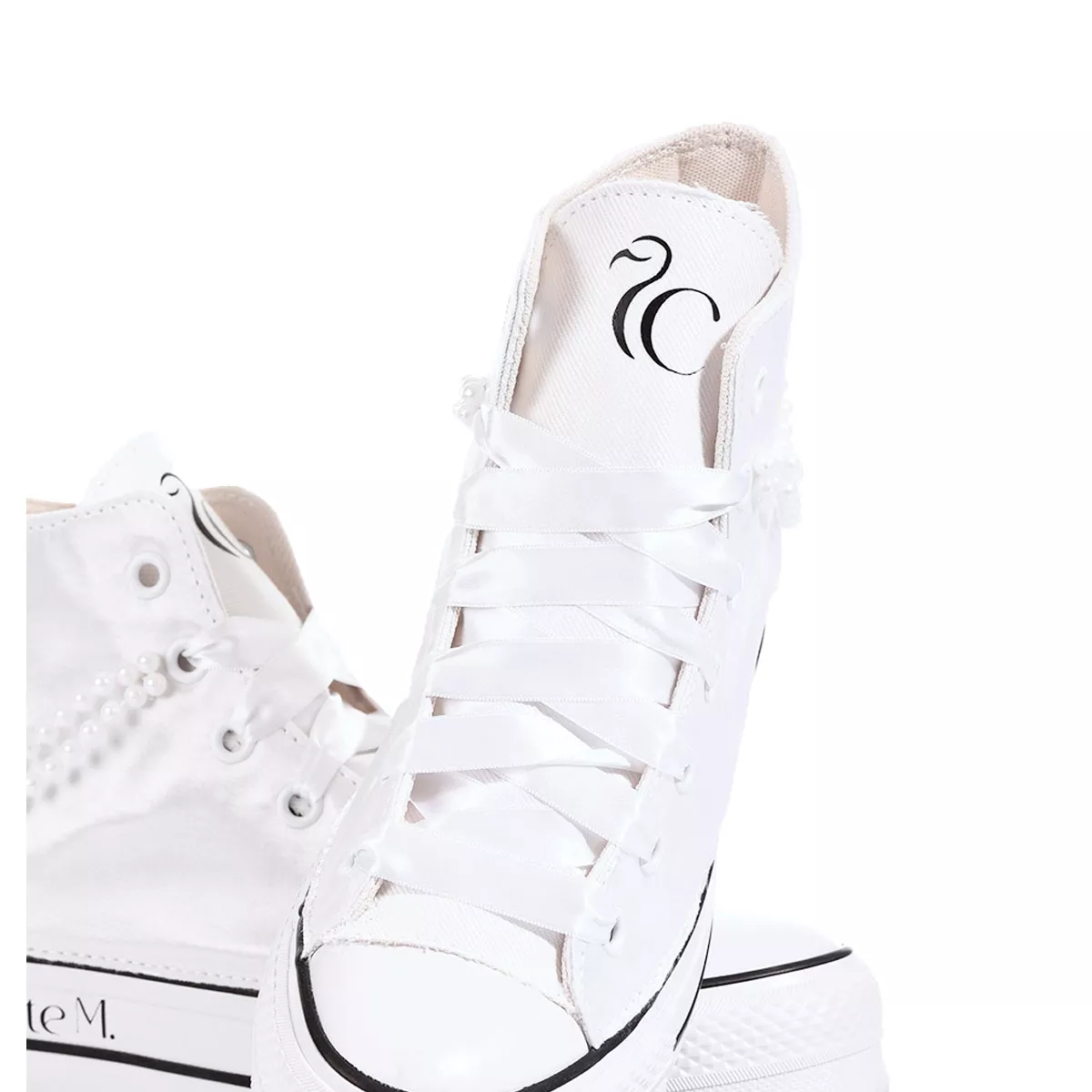 Converse Platform Pearls by Charlotte M. High Top Special