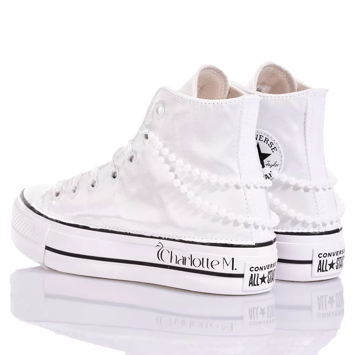 Converse Platform Pearls by Charlotte M. High Top Special