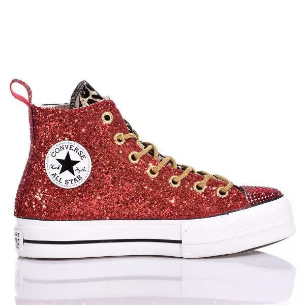 Converse bordeaux glitter hotsell