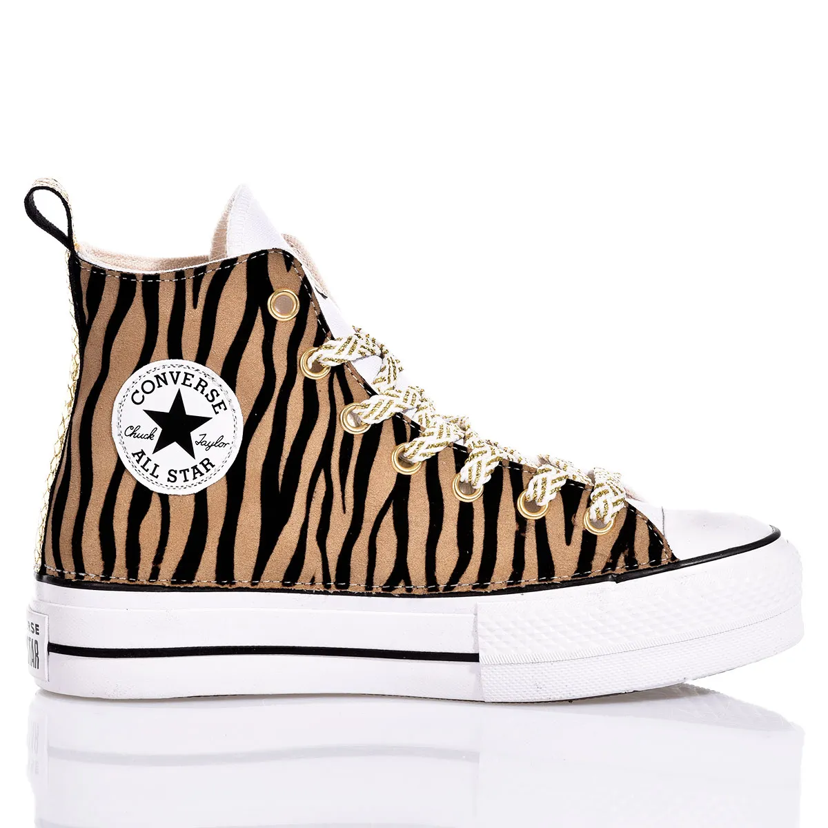 Converse Platform Zebra Glam Platform Animalier