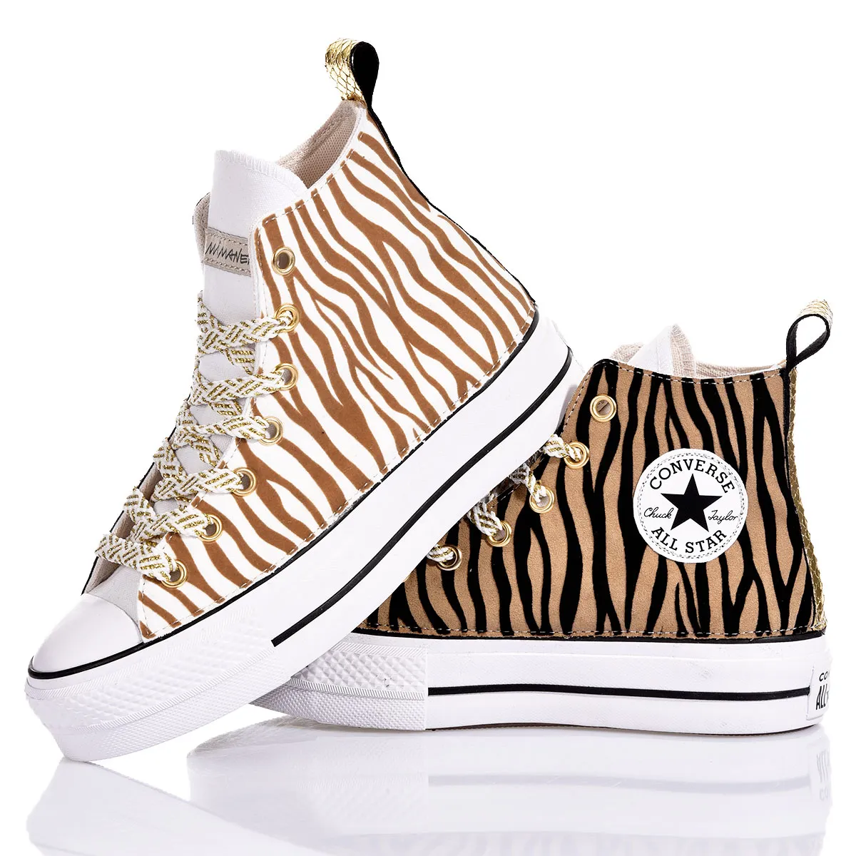 Converse Platform Zebra Glam Platform Animalier