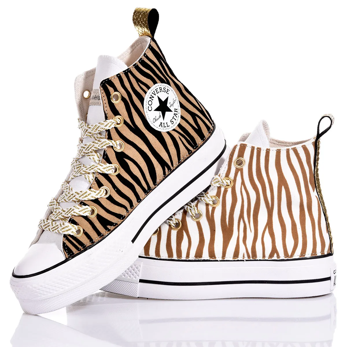 Converse Platform Zebra Glam Platform Animalier