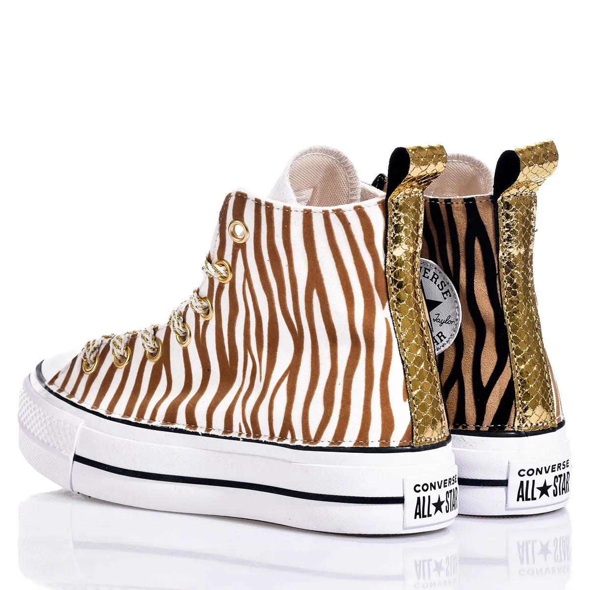 Converse Platform Zebra Glam Platform Animalier