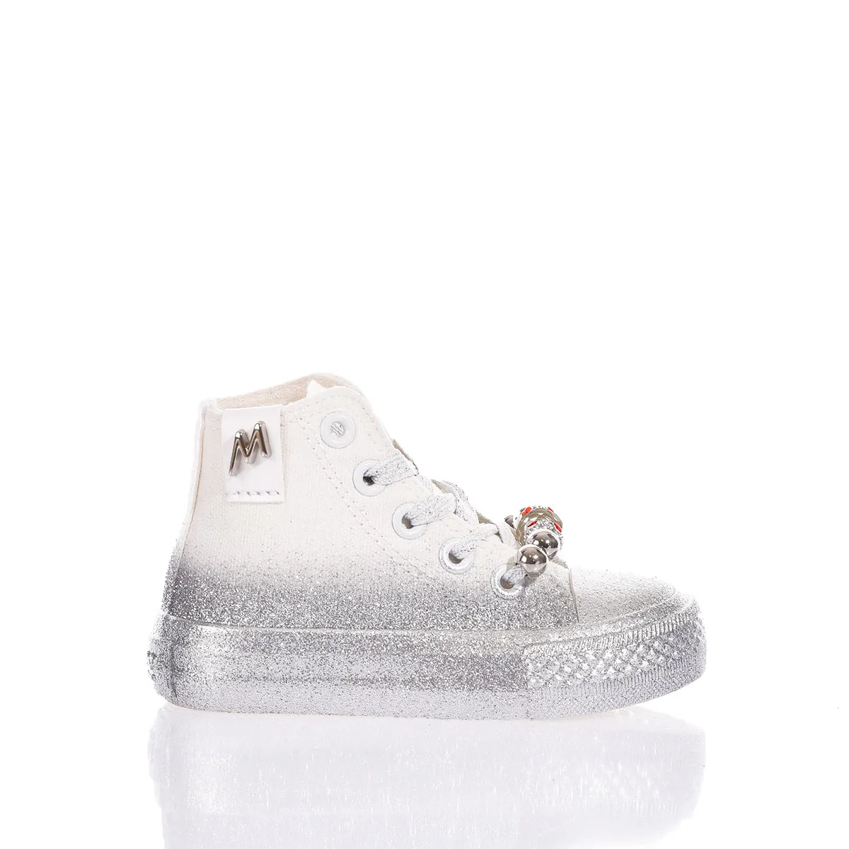 Mimanera Airlines Baby Silver Glittery Airlines Glitter