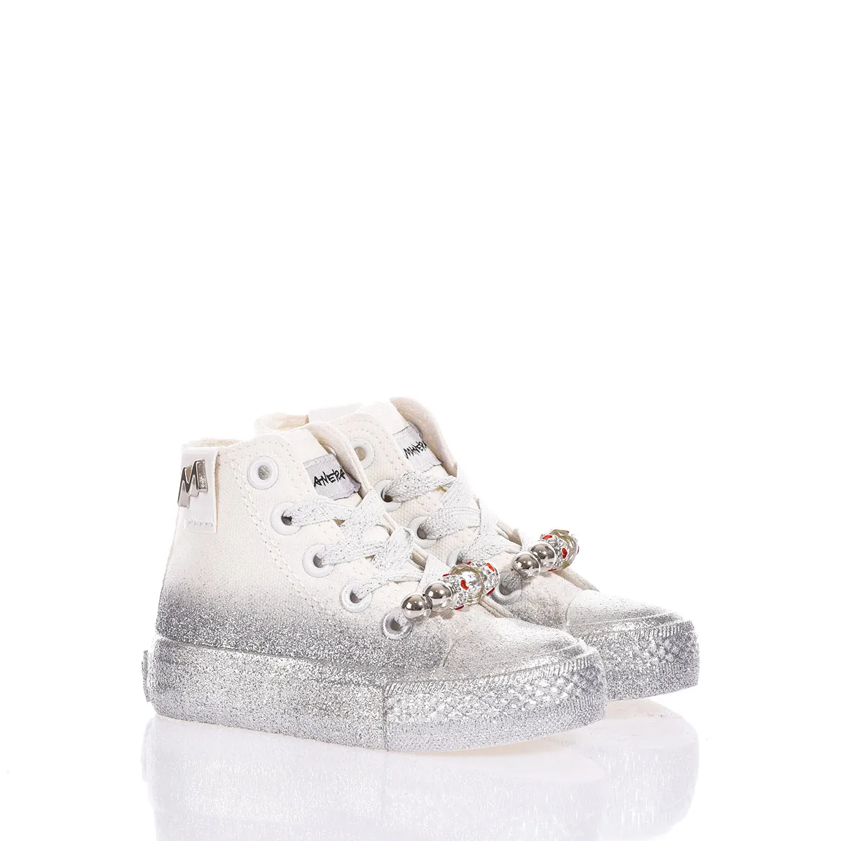 Mimanera Airlines Baby Silver Glittery Airlines Glitter