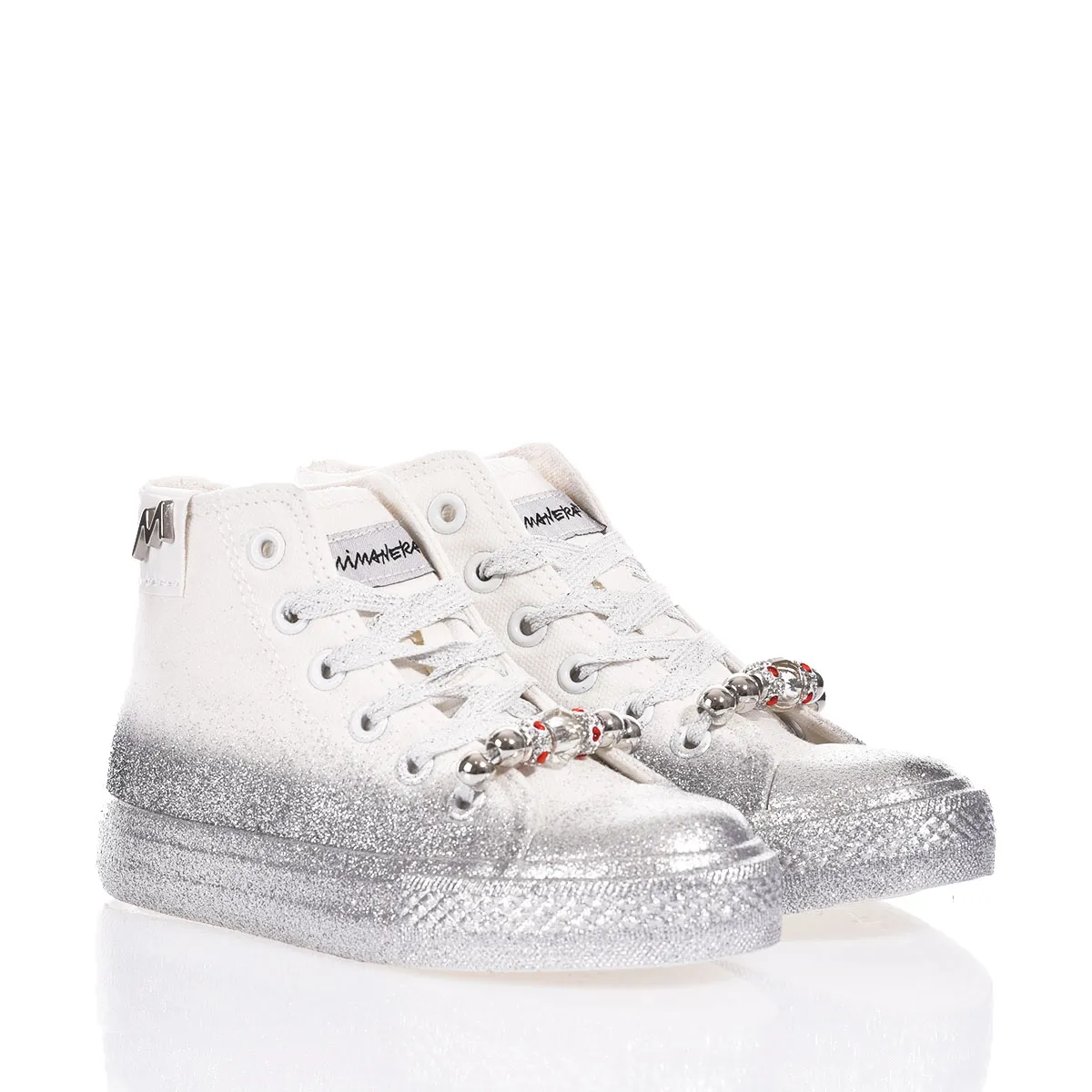 Mimanera Airlines Junior Silver Glittery Airlines Glitter