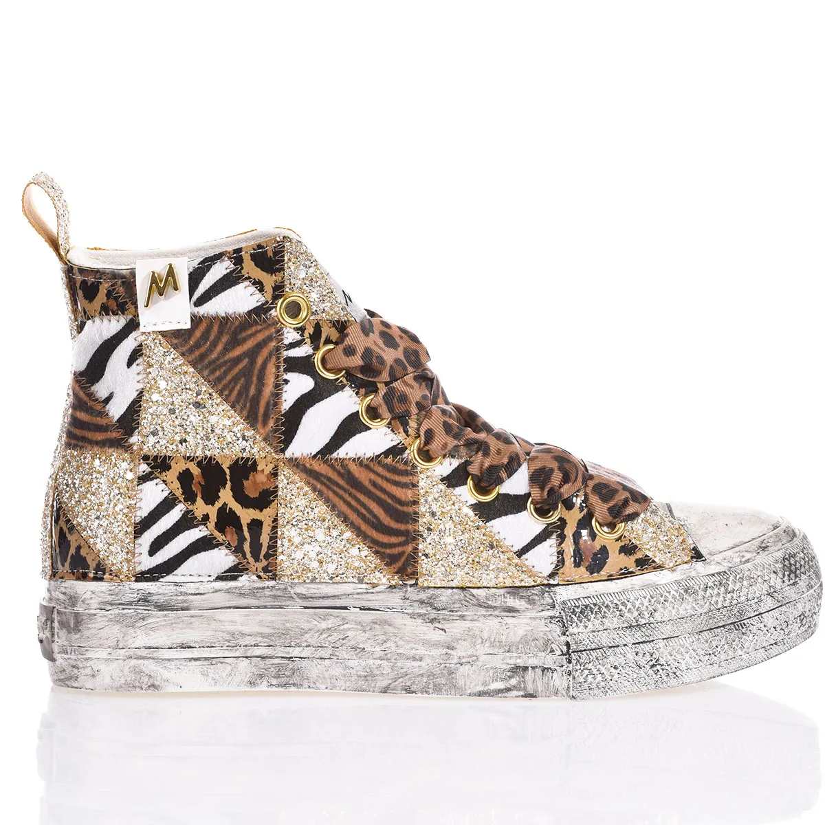 Mimanera Airlines Platform Jungle Patch Airlines Platform Animalier, Washed-out, brokat