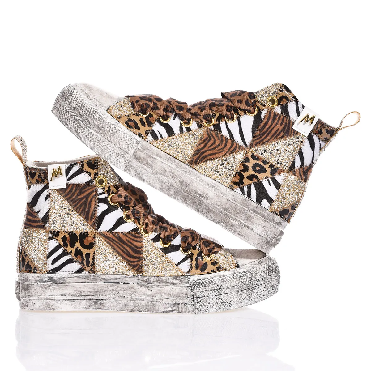 Mimanera Airlines Platform Jungle Patch Airlines Platform Animalier, Washed-out, brokat