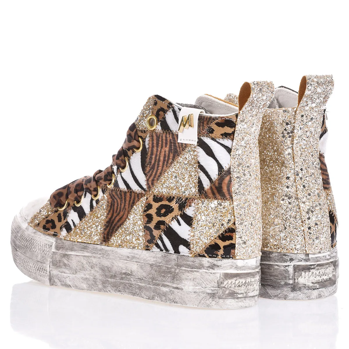 Mimanera Airlines Platform Jungle Patch Airlines Platform Animalier, Washed-out, brokat