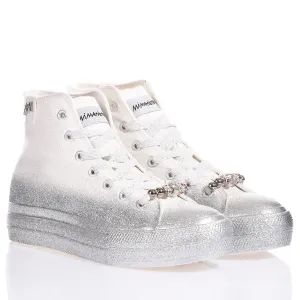 Mimanera Airlines Platform Silver Glittery