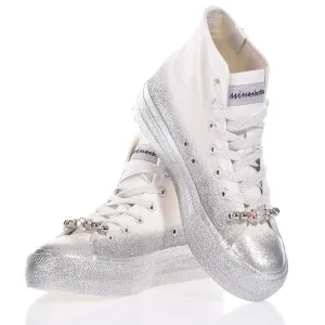 Mimanera Airlines Platform Silver Glittery