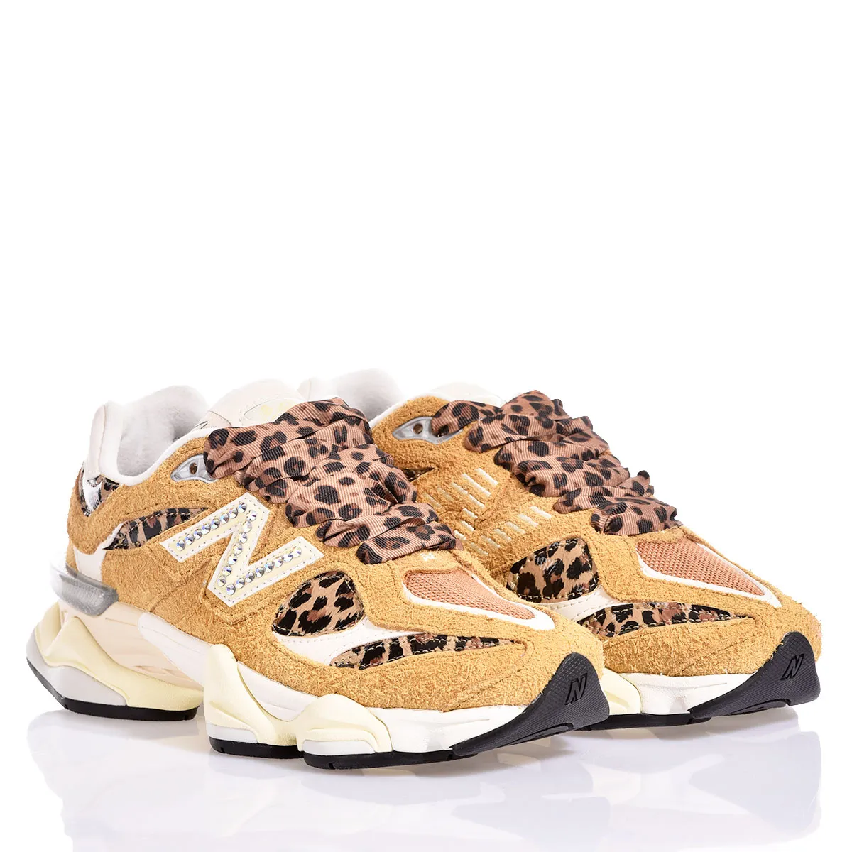 New Balance 9060 Leo Saffron 9060 Animalier, Special, Swarovski