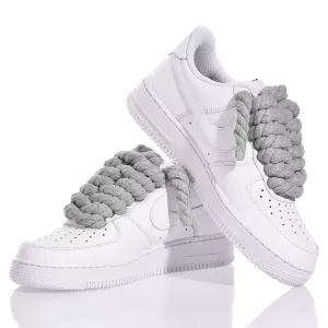 Nike Air Force 1 Boom Laces Grey