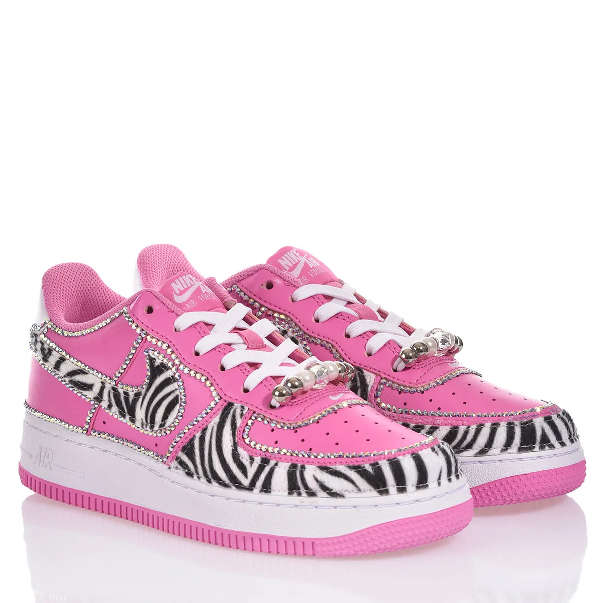 Nike Air Force 1 Bubble Zebra Air Force 1 Animalier, Swarovski