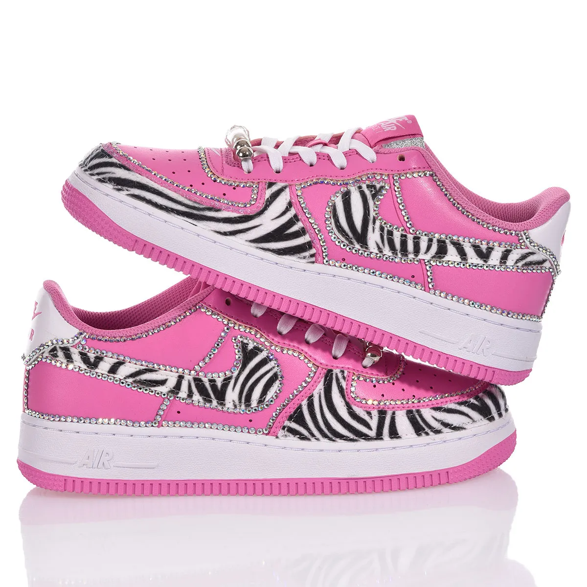 Nike Air Force 1 Bubble Zebra Air Force 1 Animalier, Swarovski