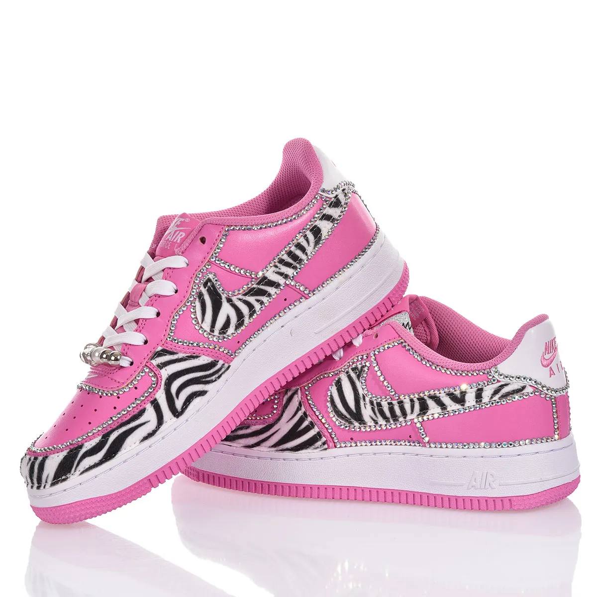 Nike Air Force 1 Bubble Zebra Air Force 1 Animalier, Swarovski