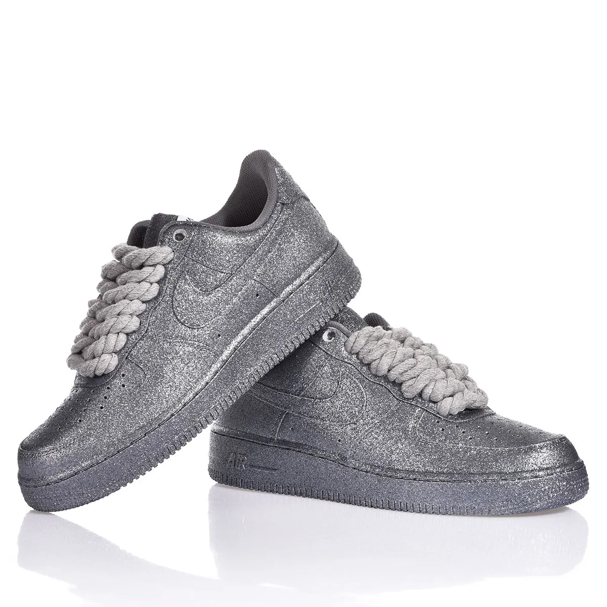 Nike Air Force 1 Full Grey Air Force 1 brokat