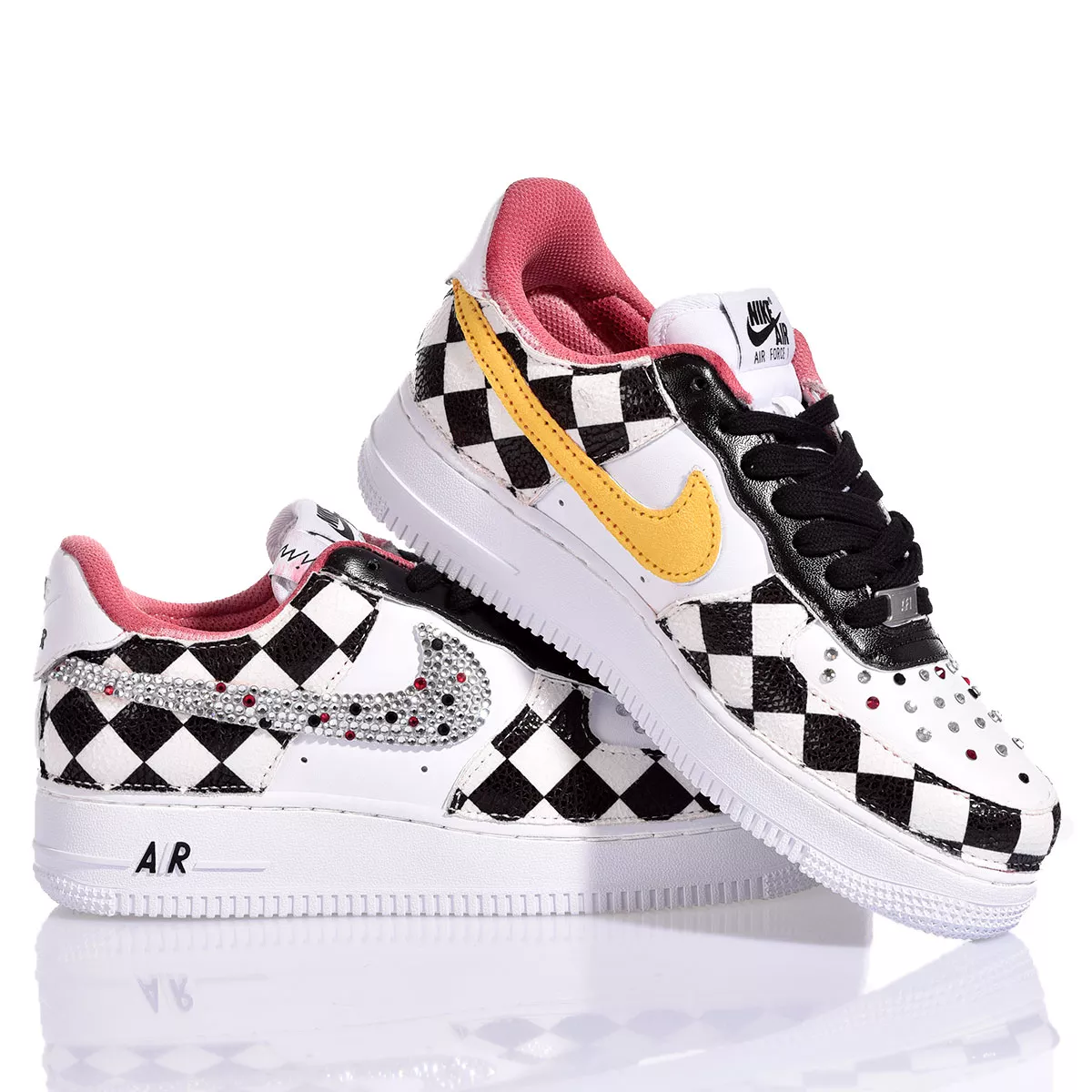 Nike air force 1 checkered best sale