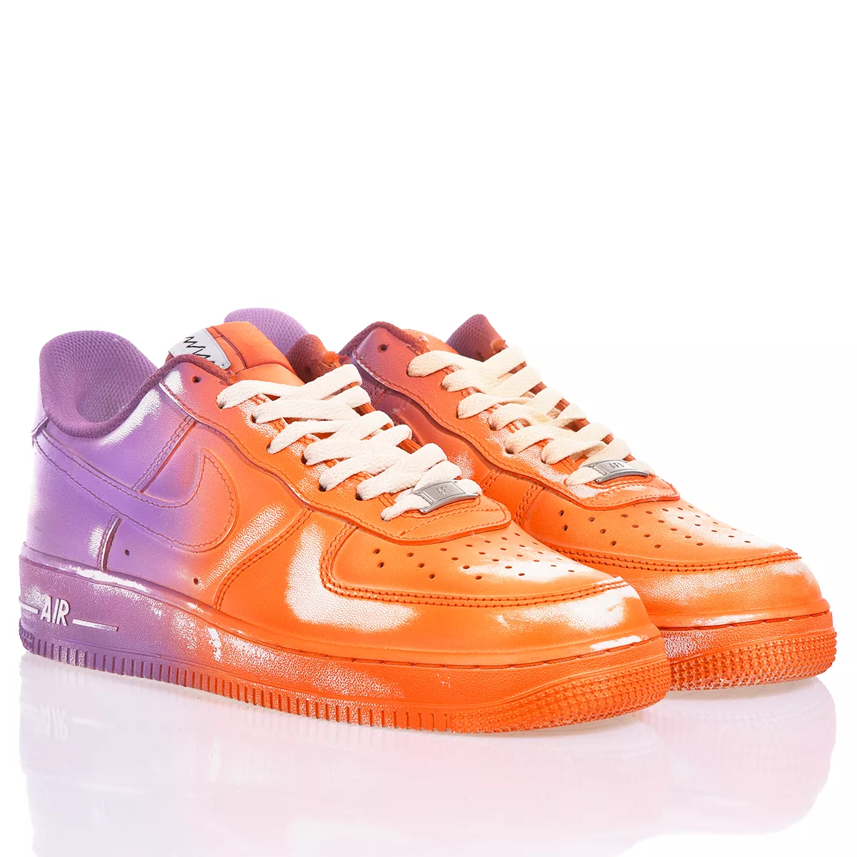 Nike Air Force 1 Orange Purple Air Force 1 Painted, Special