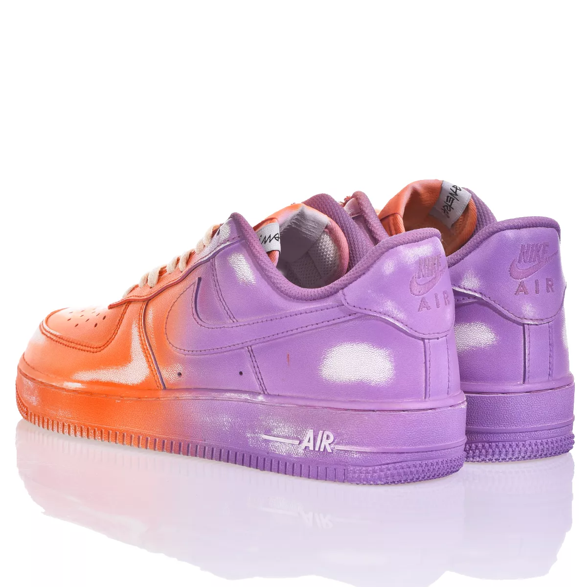 Nike air force 1 orange and purple on sale