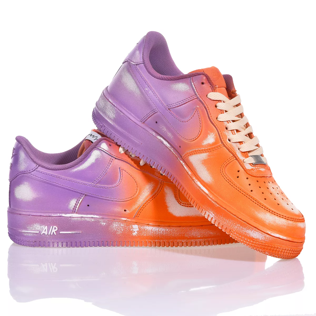 Nike Air Force 1 Orange Purple Air Force 1 Painted, Special