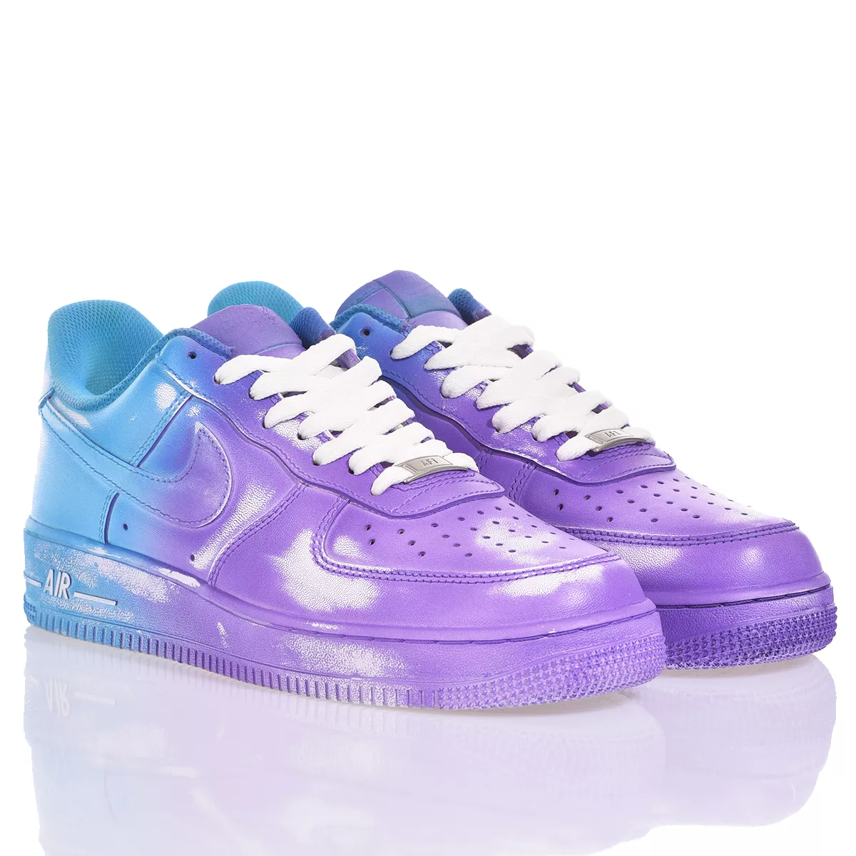 Purple and white air force 1 hotsell