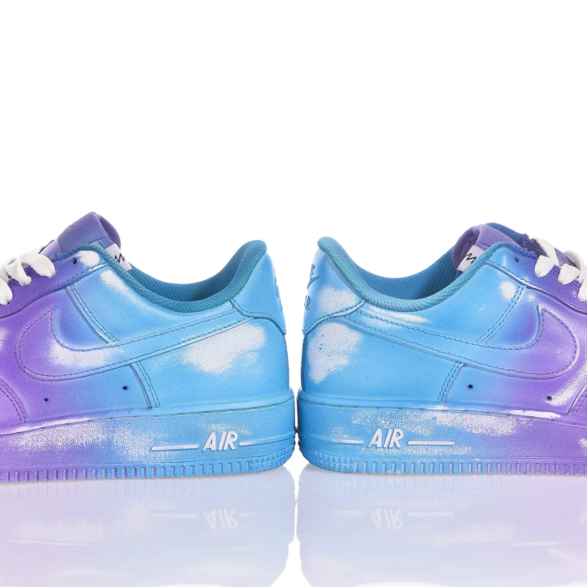 Nike Air Force 1 Purple Blue Air Force 1 Dipinto