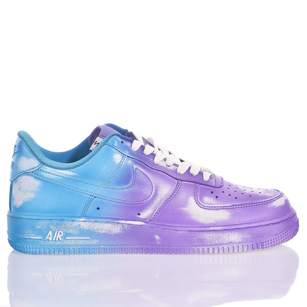 Nike Air Force 1 Purple Blue Air Force 1 Painted