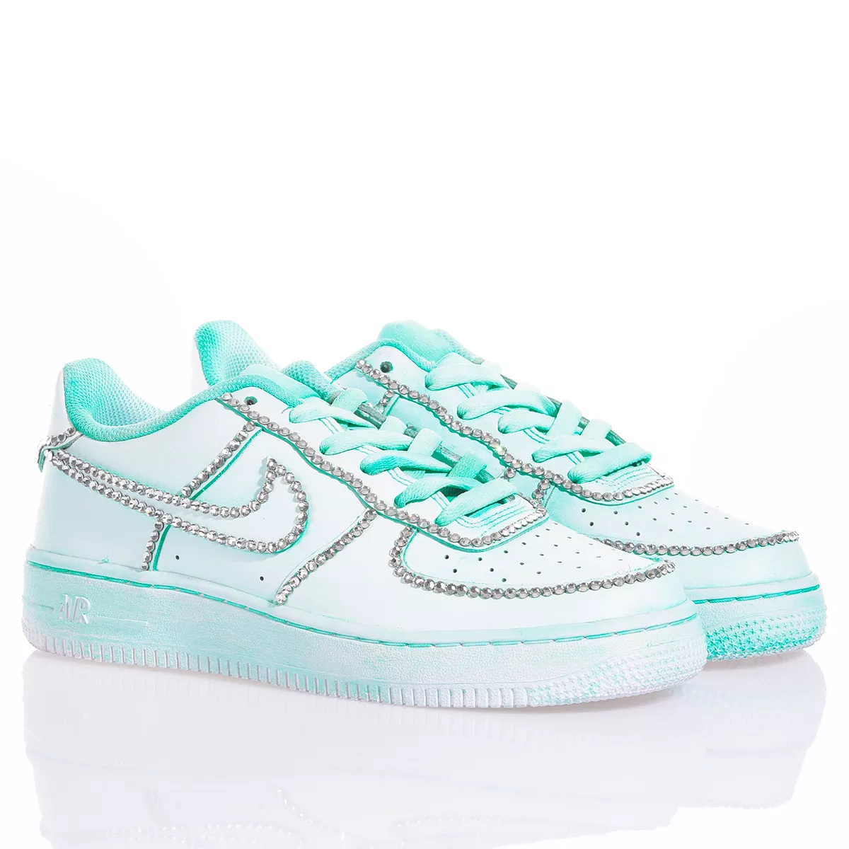 Nike Air Force 1 Vanity Tiffany Air Force 1 Used-Waschung, Swarovski