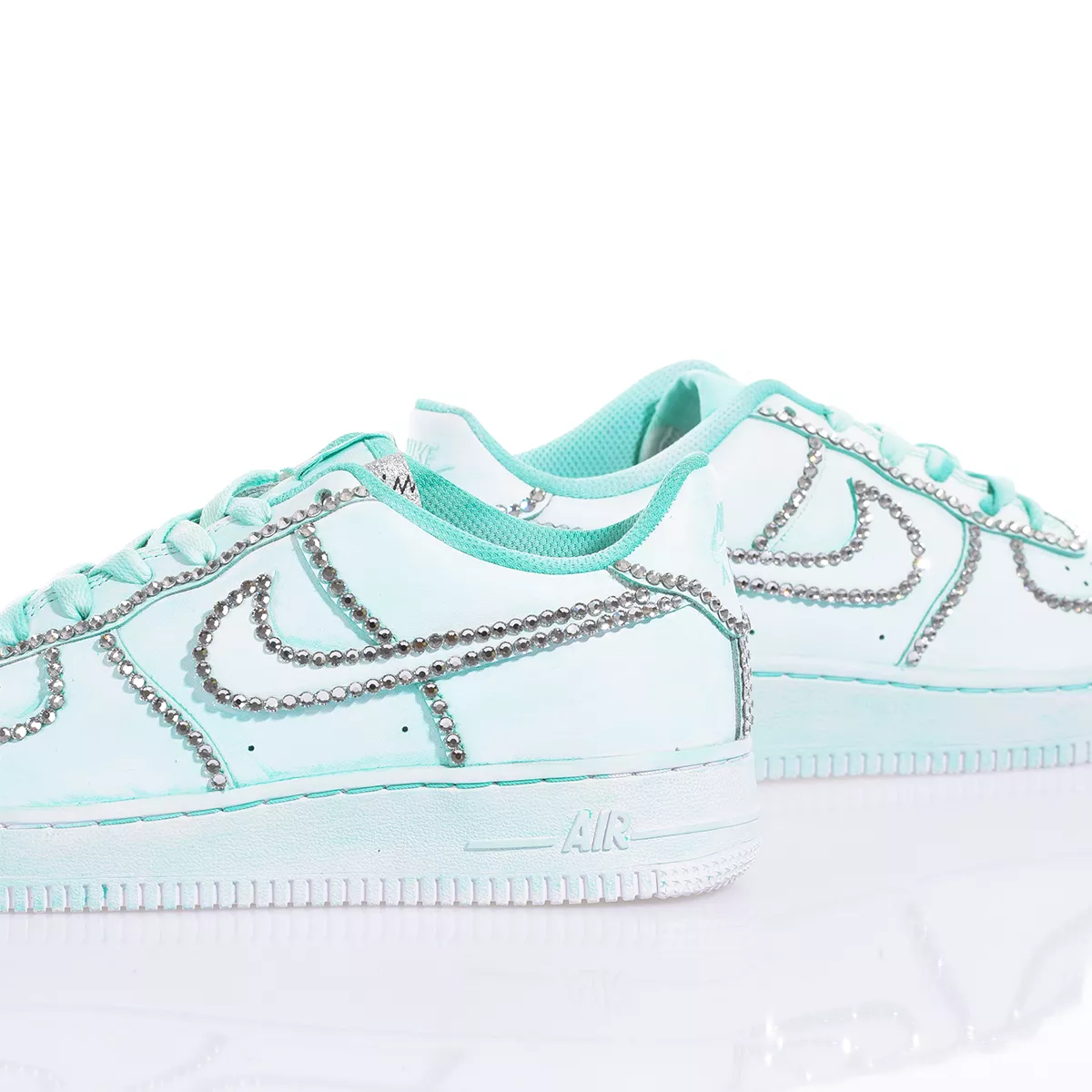 Nike Air Force 1 Vanity Tiffany Air Force 1 Used-Waschung, Swarovski