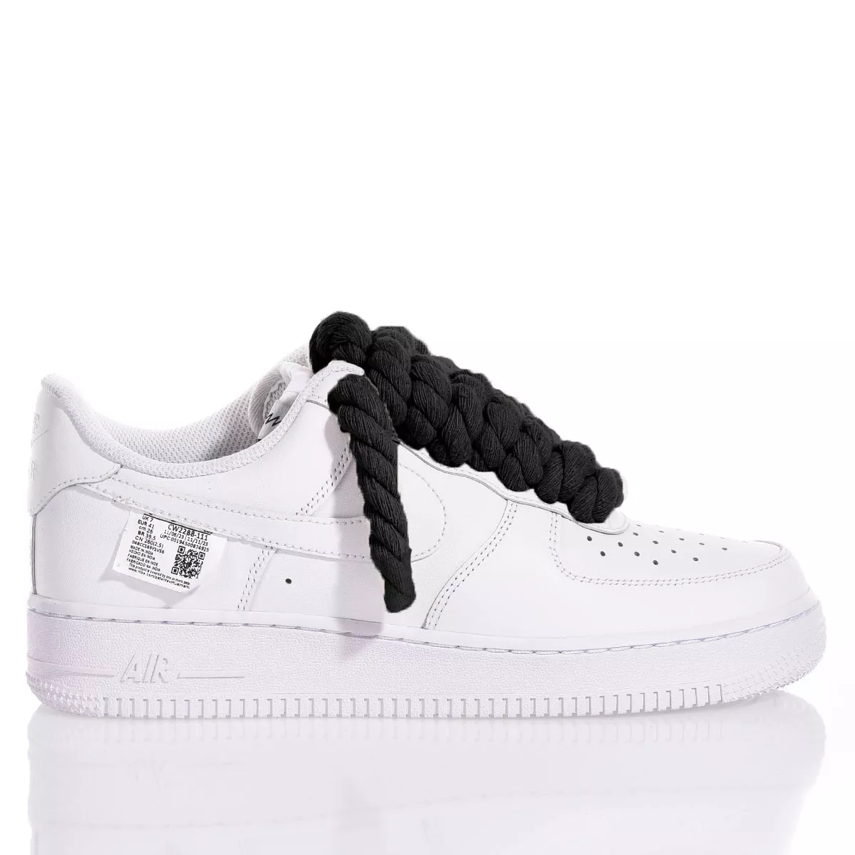 Nike Air Force 1 Boom Laces Black Personalizadas