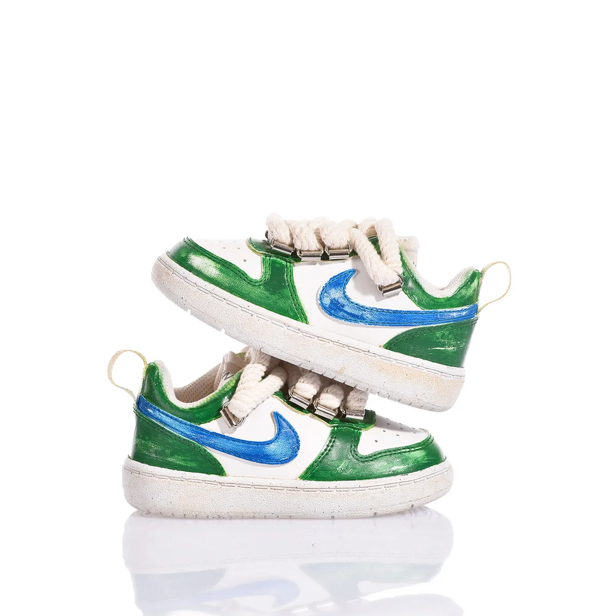 Nike Baby Green Vintage Court Vision Painted, Special