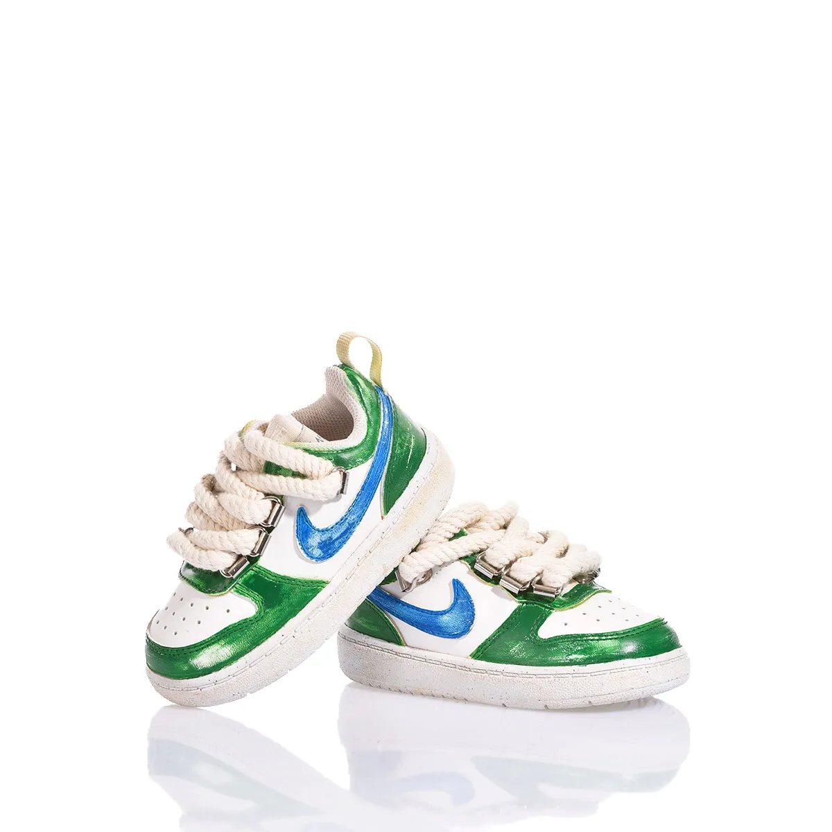 Nike Baby Green Vintage Court Vision Painted, Special