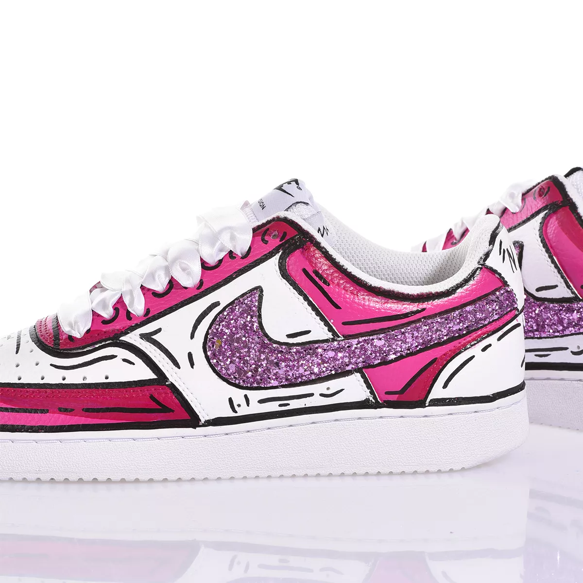 Nike Comics Cherry  Painted, Glitter